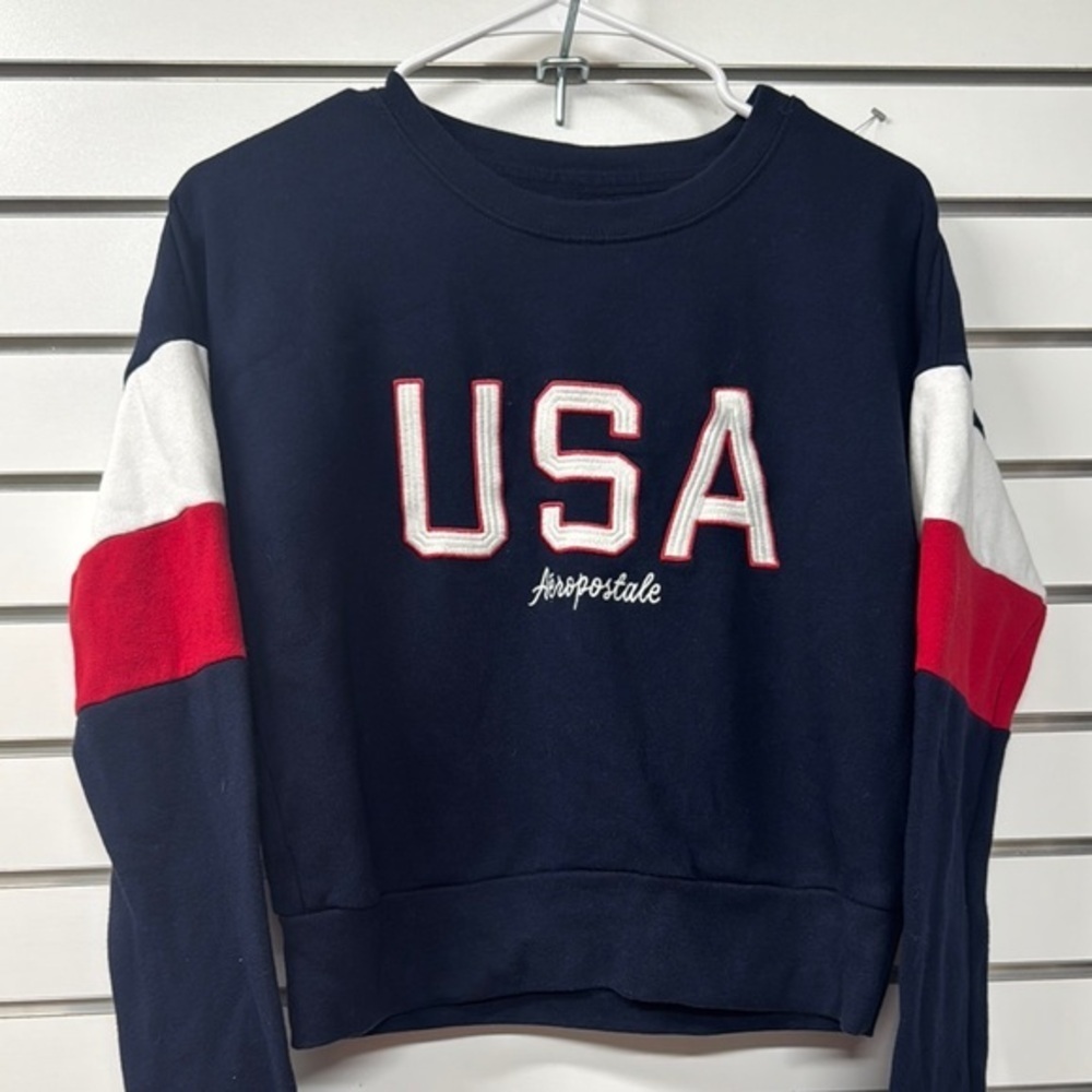 Aeropostale‎ Women's Navy USA Sweatshirt size medium